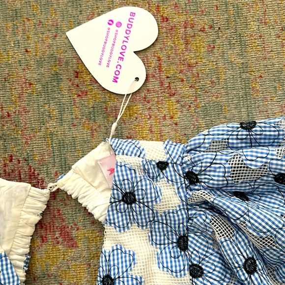 Buddy Love extra small Julia blue Lagoon romper new with tags. - Picture 5 of 7